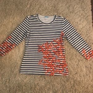 J. McLaughlin 3/4 sleeve signature tee